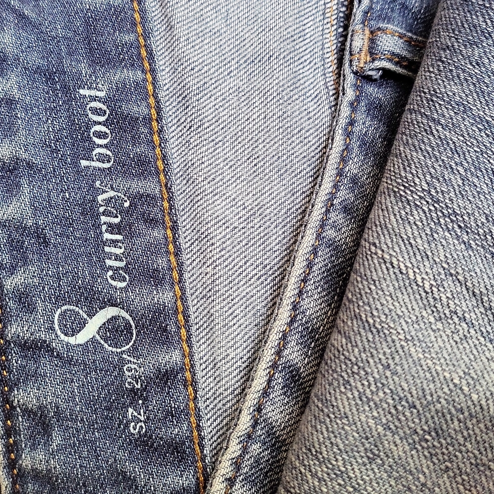 Vintage low rise curvy bootcut jeans